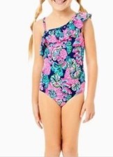 Lilly Pulitzer Girl's Zita One Piece Swimsuit UPF 50 Sz 5 NWT