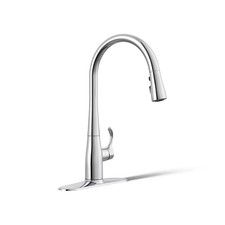 Kohler Simplice Single Hole Pull Down Kitchen Faucet with - Polished Chrome