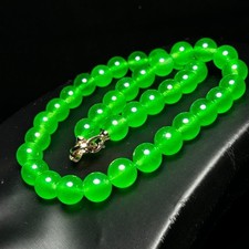14mm Real Natural Ice Green Myanmar Beads Jade jadeite Necklaces Pendants--1