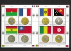 UN SC # Geneva 469 Flags And Coins  - France , Bolivia. Moldova, -  ETC . MNH