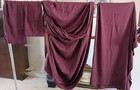 Maroon Microfiber Queen Size Flat & Fitted Sheets & 2 Pillowcases