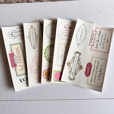 Anna Griffin 165 Vellum Quote Stickers Paper Crafts Decorative Card Layers