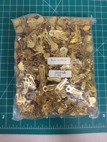 Gold Tone Earring Clip Converters Findings Lot Jewelry Making Supplies Bulk