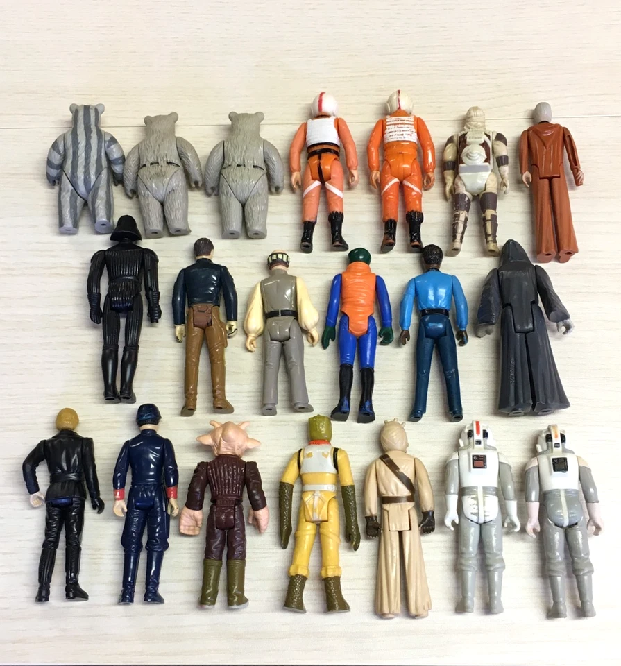 Vintage 1977-1984 Star Wars Lot of 20 Action Figures Tusken Raider AT-AT Driver - Image 2 of 4