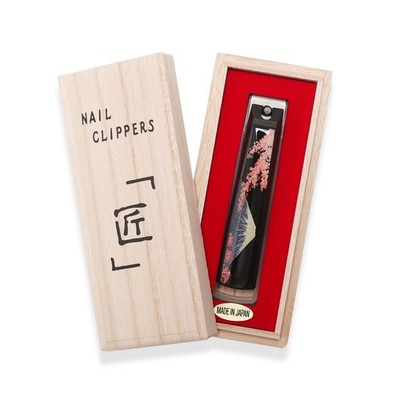 Japanische Nagelknipser ''Mt. Fuji und Sakura'' Maki-e traditionell