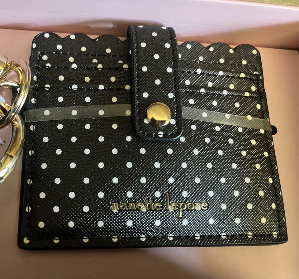 Nanette Lepore 3 Piezas Negro Cinturón Bolso/Riñonera, Estuche para Tarjetas, Llavero NUEVO EN CAJA Foto 2 de 4