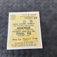 Amateur Fa Cup Final Ticket 1961