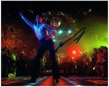 John Travolta Signed 8x10 Saturday Night Fever Photo
