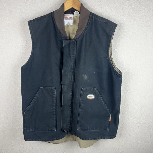 Rasco FR Canvas Vest Mens XL Regular Navy Fire Flame Resistant - product listing photo