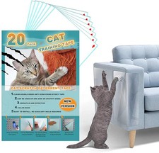 20pack Cat Scratch Deterrent Tape, Furniture Protector, Clear...