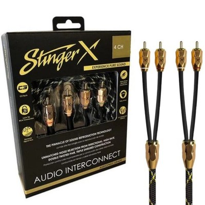 Stinger XI3417 / X3 SERIES - 4 CHANNEL RCA INTERCONNECT CABLES - 17 FT   *NEW*