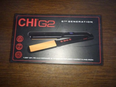 CHI G2 Flat Iron, Hair Straightener  Ceramic Heater Durable Design, 1.25'' Iron