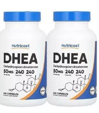 2 x DHEA 50mg - 480 CAPSULES 2x240 by NUTRICOST  -MEGA PACK-  
