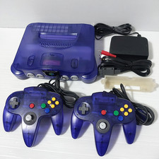 Nintedon64 N64 Midnight Blue Console NUS-001 Region free w/ 2 controllers Japan