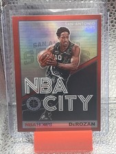 2019-20 Panini NBA Hoops Premium Stock - Nba City DeMar DeRozan #15 Red