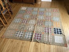 Beauty Antique Hand Sewn Appliqu Patch Work Quilt Old Calico 78x78