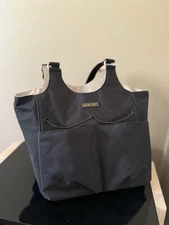 Ariat Mini Carryall Tote Bag Black Canvas Pocket Utility Bag