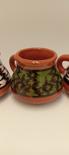 JASPE VON GUATAMALA VINTAGE KAFFEE ESPRESSOTASSEN ROT TON KERAMIK KAFFEETASSEN - Bild 6 von 24