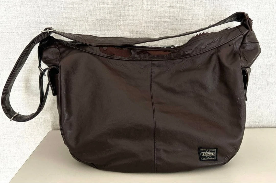 Porter Leather 男士斜挎包| eBay
