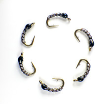 Mini Mac Midge Baetis Brown Nymph Larva - Premium Trout Fly Fishing Flies