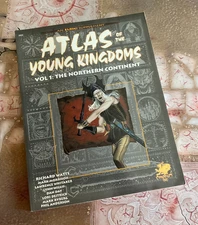 Chaosium Inc. ELRIC! rpg ATLAS of the YOUNG KINGDOM 1 Northern Continent PB VG+