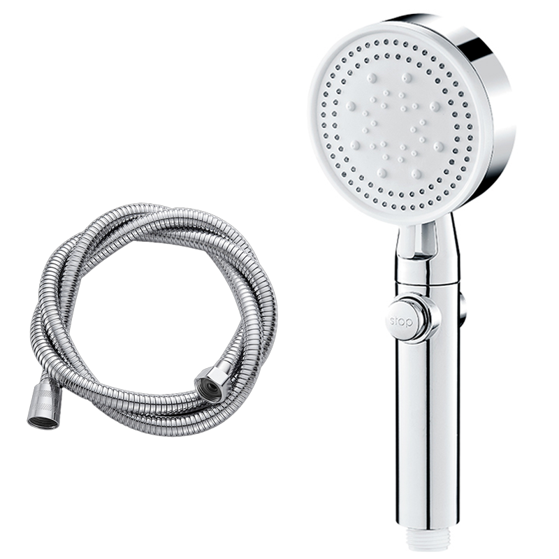 5 Mode Function Chrome Antilimescale Universal Shower Head / 1.5M Hose