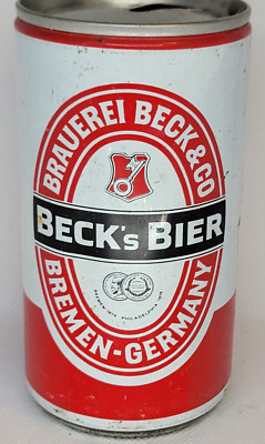 Beck's Beer/Brauerei Beck & Co. ~ Aluminum 12oz. Beer Can ~ Empty ~ Germany ~ 01