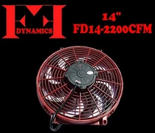 FF DYNAMICS ULTRA ELECTRIC CYCLONE COOLING FAN LOW AMP: 14" FFD14-2200CFM NEW