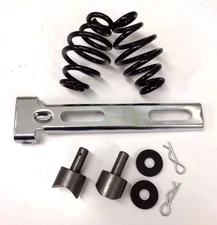 3" BLACK SOLO SEAT MOUNT KIT springs bracket weld bungs harley triumph xs cb SQ