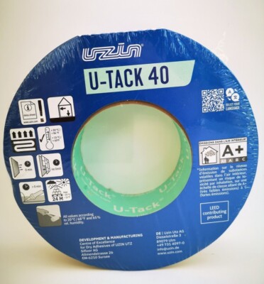 Uzin U-Tack 40 Universal-Sockelklebeband 50 m.* 40 mm Trockenkleber Montageband