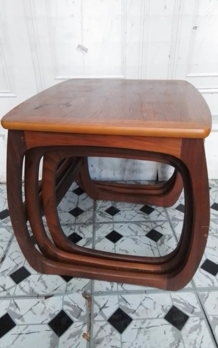 Nathan teak cheap nest of tables