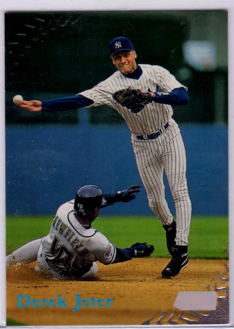 1998 Stadium Club #241 Derek Jeter ~ NY Yankees! ~ Embossed Early Issue!