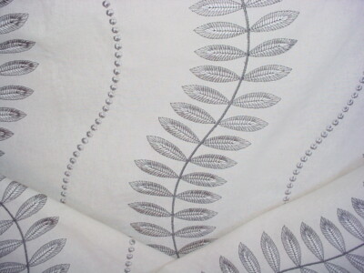 13-3/4Y Brunschwig & Fils BF10429 Mersham Embroidered Leaf Upholstery Fabric