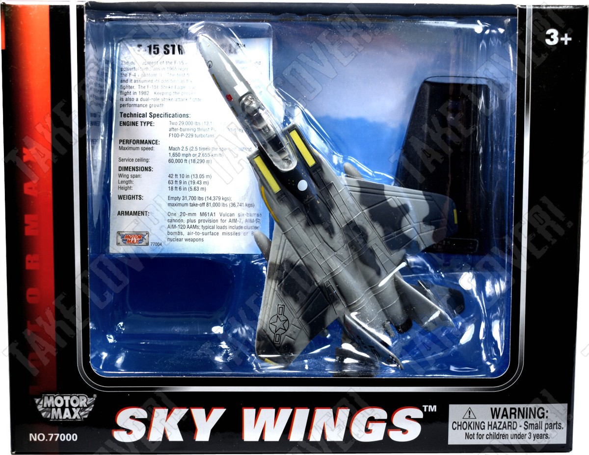 Motormax Skywings - F-15 Strike Eagle - USAF - Diecast Aircraft