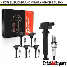 6x Ignition Coil & 6x Iridium Spark Plug for Suzuki Grand Vitara 06-08 SX4 2.0L