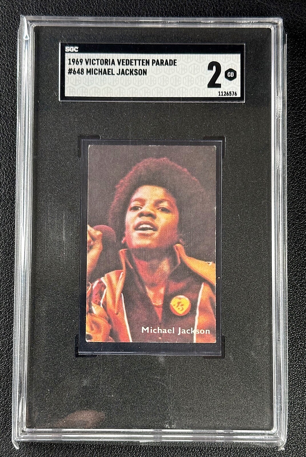 MICHAEL JACKSON SGC 2 1969 VICTORIA VEDETTEN PARADE #648 ROOKIE RC 6576