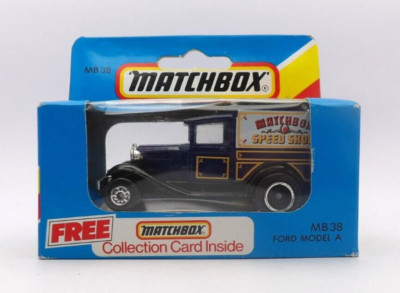 MATCHBOX MB-38 FORD MODEL A ''MATCHBOX SPEED SHOP'' NEUWERTIG VERPACKT NOCH VERSIEGELT.