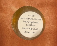 Glycerin Shaving Soap - New England Leather