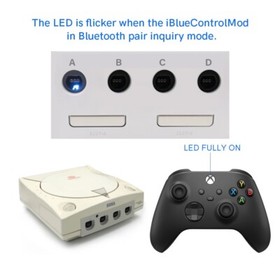 iBlueControlMod Wireless Controller Internal Adapter For SEGA Dreamcast Console