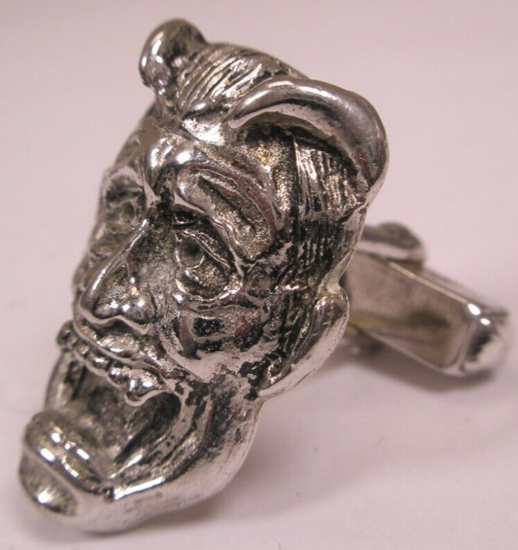 Vampire Devil Demon SINGLE Vintage Cuff Link repl… - image 5