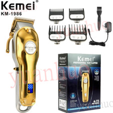 New Kemei 1986 All-metal Professional Cordless Hair Clipper Trimmer Barber USA