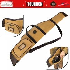TOURBON 48" Rifle Case Soft Padded Scope Cover Gun Carrying Bag Side Zip Pouch