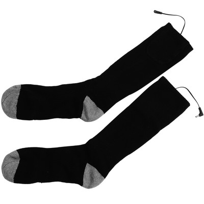  1 Paar Männer wiederaufladbare USB-Heizsocke handwaschbare Baumwollstrümpfe