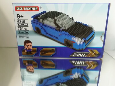 Lele Brother Block Toy The Fast and the Furious Car In Blue My Block
