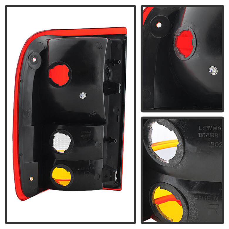 1993-1997 Ford Ranger Rear Tail Lights Brake Lamps Set Left+Right 93 94 ...