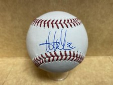 MATT ADAMS NATIONALS/METS SIGNED AUTOGRAPHED M.L. BASEBALL W/ COA