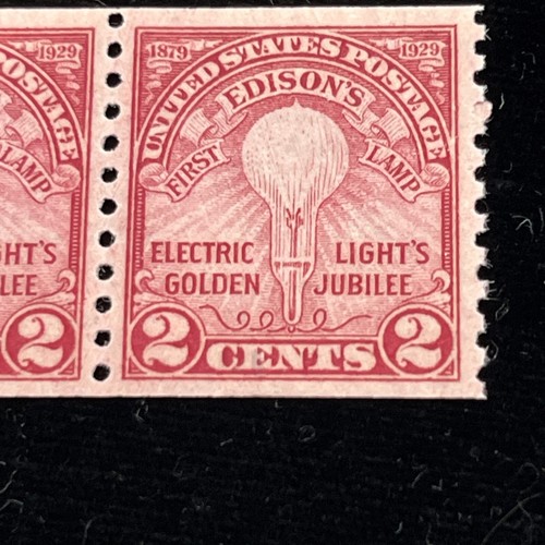 US Stamp # 656. 2 cent pair MNH. lot 2. Rich Color MAKE OFFERS !!!! - Picture 4 of 9