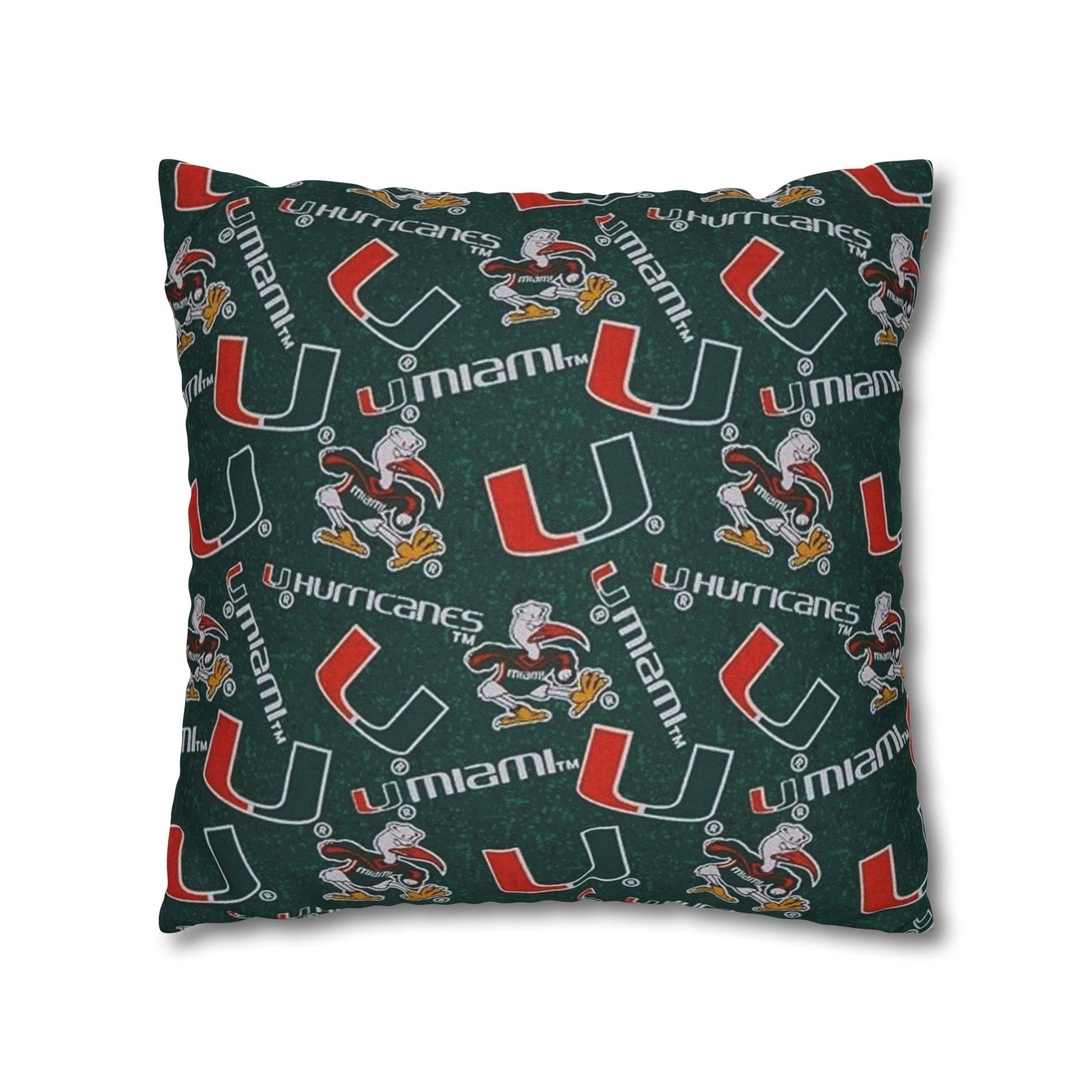 University of Miami Spun Square Pillowcase