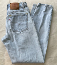 Vintage Womens Levi's 550 Jeans 9 MED Relaxed Fit Made In USA. 100 Cotton. 83 