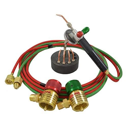 MILLER Smith Little Torch Jewelry Soldering Kit With 5 Tips, Regulators, Magnetic Stand